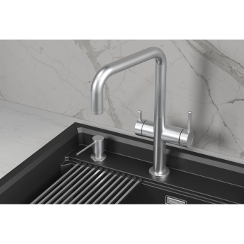 Кухонный смеситель GRANULA KITCHEN SPACE KS-8275 Нерж Кухонный смеситель GRANULA KITCHEN SPACE KS-8275 Нерж