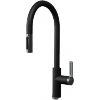 Смеситель кухонный GRANULA GR-8168 с выдвижным изливом турмалин Смеситель кухонный GRANULA GR-8168 с выдвижным изливом турмалин