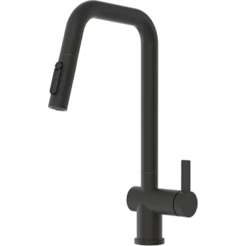 Смеситель кухонный GRANULA KS-7273 черный матовый Смеситель кухонный GRANULA KS-7273 черный матовый